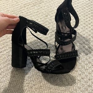 Carlos by Carlos Santana Black Suede Heels